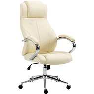 Sortland Dalen, genuine leather - cream - Office Armchair