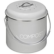 Sortland Nordic Kitchen composter, 3 l, metal - grey - Rubbish Bin