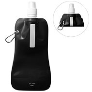 Sortland Folding bottle with carabiner black - Drinking Bottle