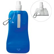 Sortland Folding bottle with carabiner blue - Drinking Bottle