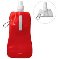 Sortland Folding bottle with carabiner red - Drinking Bottle