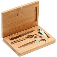 Sortland four-piece set in wooden case - Manicure Set