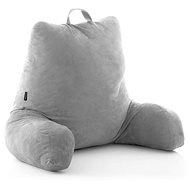 SORTLAND Reading cushion with armrests, 45 × 90 cm, grey - Pillow