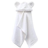 LUIN OY Children's sauna towel with hood, 100% cotton, 0-5 years, white - Children's Bath Towel
