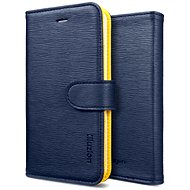 SPIGEN SGP Leather Case illuzion Lemon Indigo - Phone Case