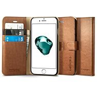 Spigen Wallet S Brown iPhone 7 Plus /8 Plus - Mobiltelefon tok