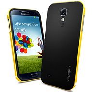 SPIGEN Galaxy S4 Fall Neo Hybrid schwarz und gelb / orange - Schutzabdeckung