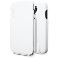 SPIGEN SGP Galaxy S4 Leather Case Argos White - Protective Case