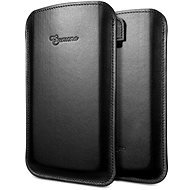 SPIGEN SGP Leather pouch Crumena black - Phone Case