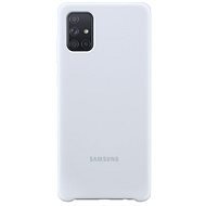 Samsung Galaxy A71 ezüst szilikon tok - Telefon tok