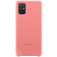 Samsung Galaxy A71 rózsaszín szilikon tok - Telefon tok