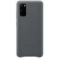 Samsung Leather Back Cover for Galaxy S20, Grey - Phone Cover