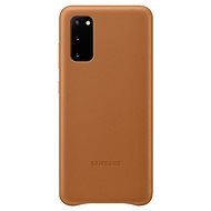 Samsung Galaxy S20 barna bőr tok - Telefon tok