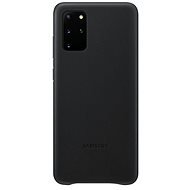 Samsung Galaxy S20+ fekete bőr tok - Telefon tok