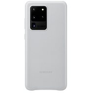 Samsung Leather Back Cover for Galaxy S20 Ultra Light, Grey - Phone Cover