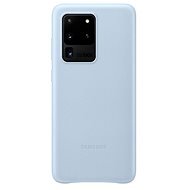 Samsung Galaxy S20 Ultra kék bőr tok - Telefon tok