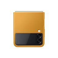 Samsung Leather Back Cover for Galaxy Z Flip3 Mustard - Phone Cover