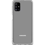 Samsung Galaxy M51 Semi-Transparent Back Cover, Transparent - Phone Cover