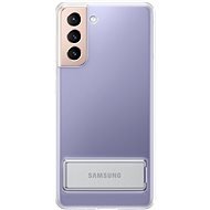 Samsung Galaxy S21 átlátszó kitámasztós tok - Telefon tok