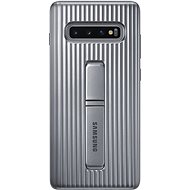 Samsung Galaxy S10+ Protective Standing Cover Silver - Phone Cover