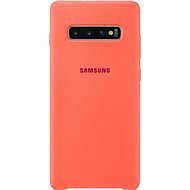 Samsung Galaxy S10+ Silicone Cover, neon rószaszín - Telefon tok