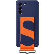 Samsung Galaxy S21 FE 5G Silicone Cover with Pouch, Navy Blue - Phone Cover