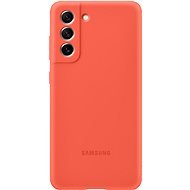 Samsung Galaxy S21 FE 5G Silikónový zadný kryt korálový - Kryt na mobil