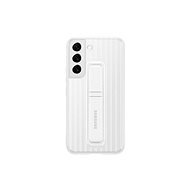 Samsung Galaxy S22 5G Hardened Protective Back Cover with Stand White - Phone Cover