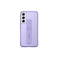 Samsung Galaxy S22 5G Hardened Protective Back Cover with Stand Purple - Phone Cover