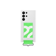 Samsung Galaxy S22 Ultra 5G Silicone Cover with Loop White - Phone Cover