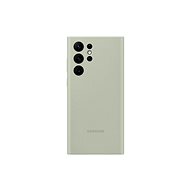 Samsung Galaxy S22 Ultra 5G Silicone Back Cover Olive Green - Phone Cover