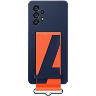 Samsung Galaxy A53 5G Silicone cover with pouch navy blue - Phone Cover