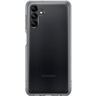 Samsung Galaxy A04s Félig átlátszó hátlap tok - fekete - Telefon tok
