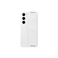 Samsung Galaxy S23 Silicone back cover with loop white - Phone Cover