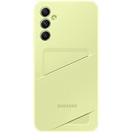 Samsung Backcover mit Kartenfach Galaxy A34 Lime - Handyhülle