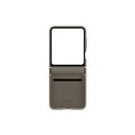 Samsung Galaxy Z Flip5 Zadní kryt z eko kůže šedohnědý - Phone Cover