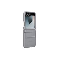 Samsung Galaxy Z Flip6 Vegan Leather Protective Cover Gray - Phone Cover