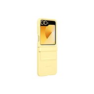 Samsung Galaxy Z Flip6 Vegan Leather Protective Cover Yellow - Phone Cover