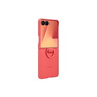 Samsung Galaxy Z Flip7 Silicone Cover with Ring Red - Phone Cover