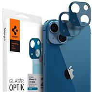 Spigen tR Optik 2 Pack Blue iPhone 13/13 mini - Ochranné sklo na objektív