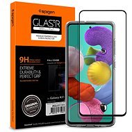 Spigen Glass FC Black Samsung Galaxy A51 - Ochranné sklo