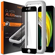 Spigen AlignMaster FC Black iPhone SE 2022/SE 2020/8/7 - Glass Screen Protector