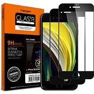 Spigen Glass FC 2 Pack Black iPhone SE 2022/SE 2020/8/7 üvegfólia - Üvegfólia