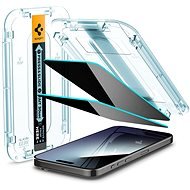 Spigen Glass tR EZ Fit (Privacy) 2 Pack Transparency iPhone 15 Pro Max - Schutzglas