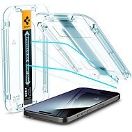 Spigen Glass tR EZ Fit 2 Pack Transparency iPhone 15 Pro üvegfólia - Üvegfólia