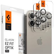 Spigen Glass tR EZ Fit Optik Pro 2 Pack Nature Titanium iPhone 17 Pro/16 Pro/17 Pro Max/16 Pro Max - Glass Screen Protector