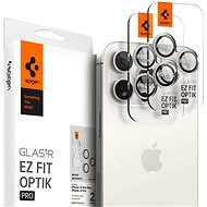 Spigen Glass tR EZ Fit Optik Pro 2 Pack White Titanium iPhone 15 Pro/15 Pro Max - Glass Screen Protector