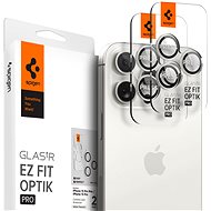 Spigen Glass tR EZ Fit Optik Pro 2 Pack White Titanium iPhone 17 Pro/16 Pro/17 Pro Max/16 Pro Max - Glass Screen Protector