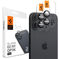 Spigen Glass tR EZ Fit Optik Pro 2 Pack iPhone 17/16/16 Plus Black - Camera Glass