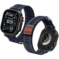 Spigen Fabric Band Hook And Loop Apple Watch 49mm/46mm/45mm/44mm Navy - Watch Strap